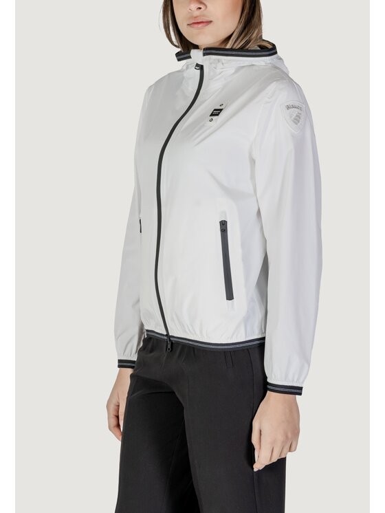 Blauer Blauer Μπουφάν δερμάτινο NAY Λευκό Slim Fit