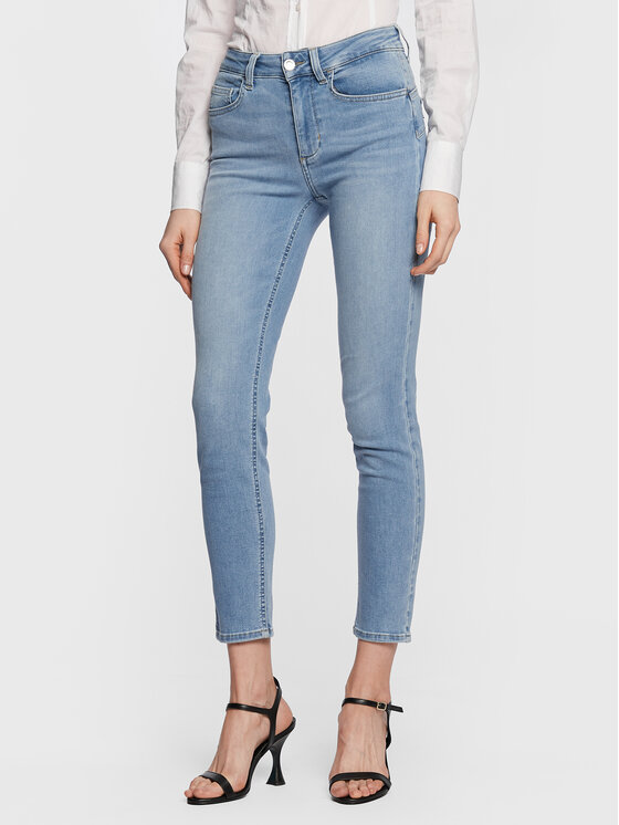 Liu Jo Liu Jo Traperice UA3035 D4615 Plava Slim Fit