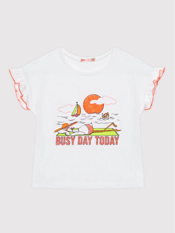 Billieblush Billieblush T-Shirt U15982 Biały Regular Fit