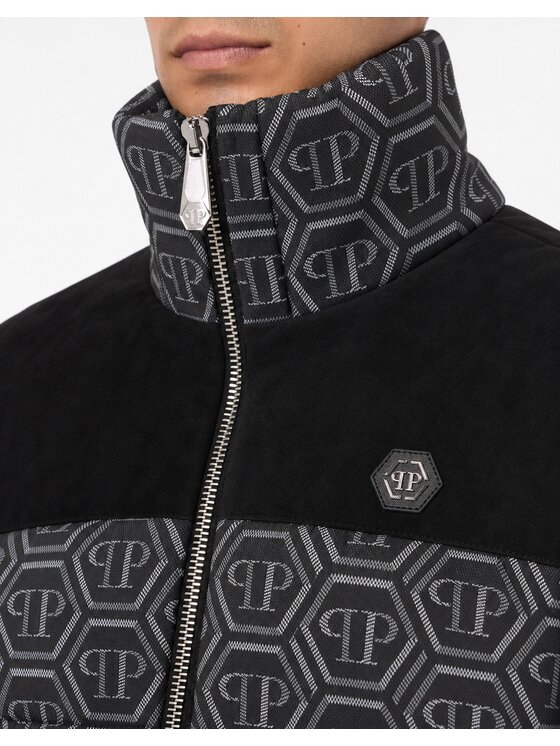 PHILIPP PLEIN PHILIPP PLEIN Kurtka puchowa 31191 Czarny Regular Fit