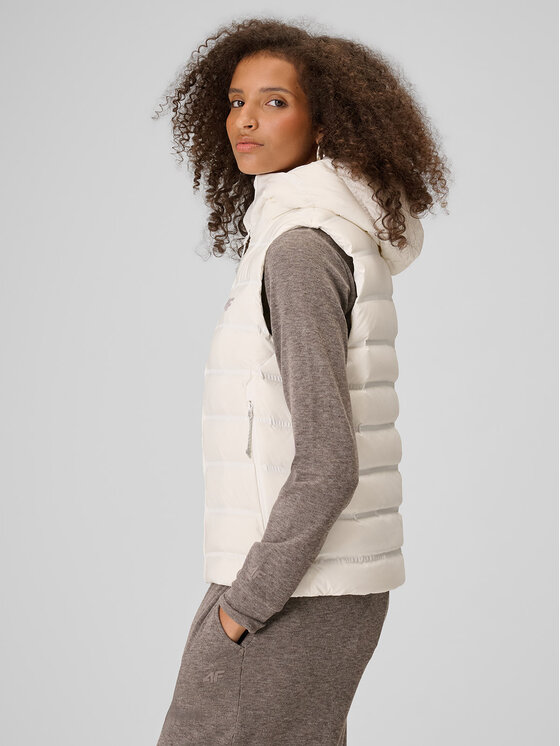 4F 4F Kamizelka CITY JACKETS Biały Regular Fit