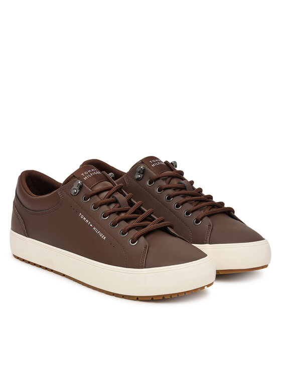 Tommy Hilfiger Tommy Hilfiger Snīkeri Harlem Lth Vulc Cleat Winter FM0FM05950 Brūns