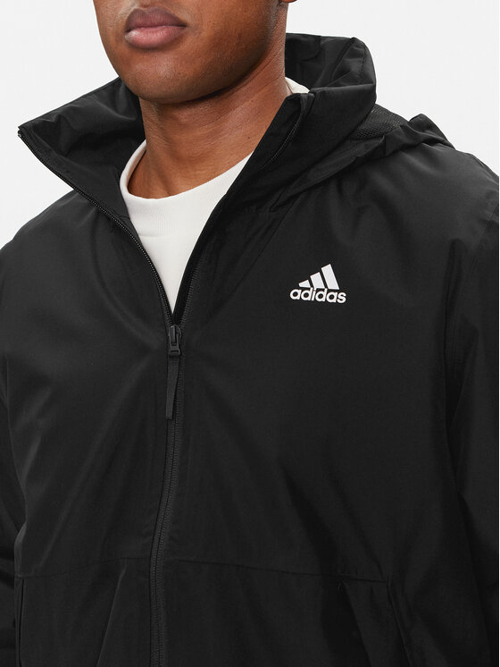 adidas adidas Prechodná bunda BSC 3-Stripes RAIN.RDY H65773 Čierna Regular Fit