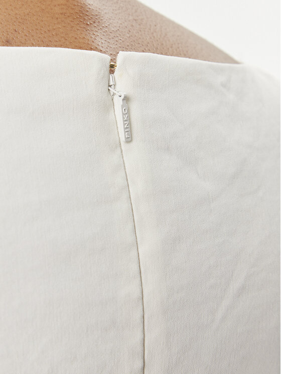 PINKO Pinko Sukienka codzienna 102866 A0IM Écru Slim Fit