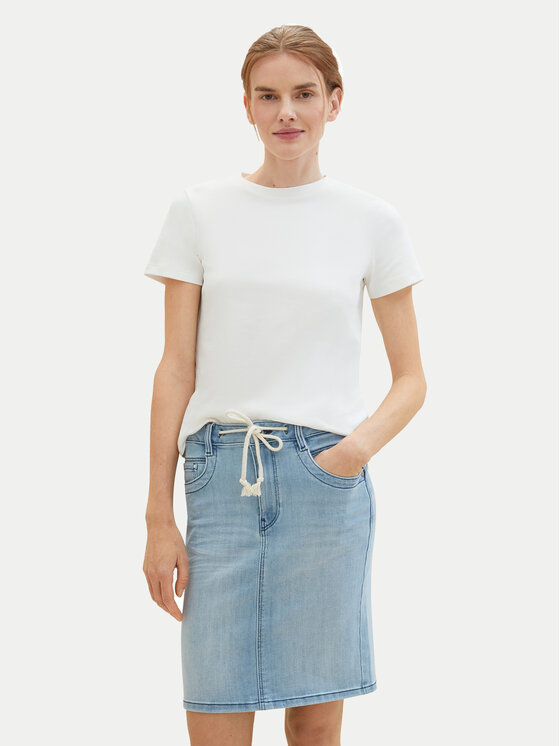 Tom Tailor Gonna di jeans 1040349 Blu Regular Fit, taglia : 36