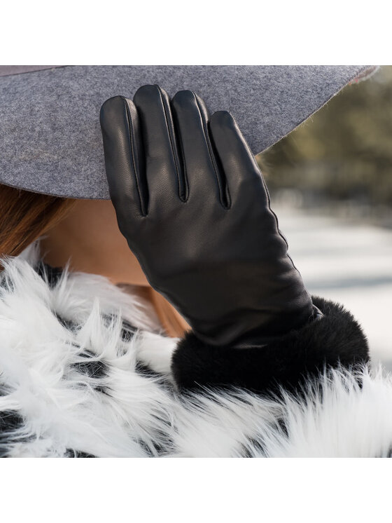 napo gloves napo gloves Rękawiczki Damskie napoFUR (czarny) S Czarny