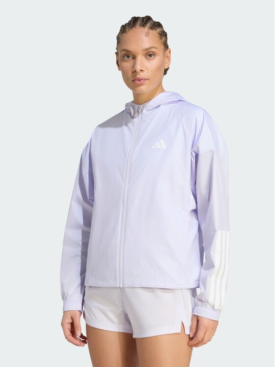 adidas adidas Wiatrówka 159000 Fioletowy Loose Fit