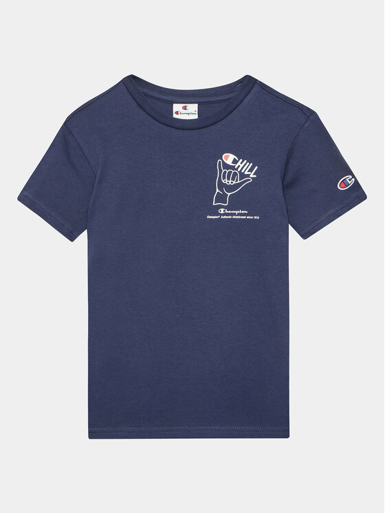 Champion Champion Marškinėliai 306373 Tamsiai mėlyna Regular Fit