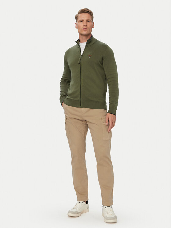 Aeronautica Militare Aeronautica Militare Strickjacke 262MA1632UL00506 Khakifarben