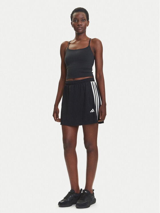 adidas adidas Minigonna Stadium 3-Stripes Tennis Inspired Jacquard JL7171 Nero Regular Fit