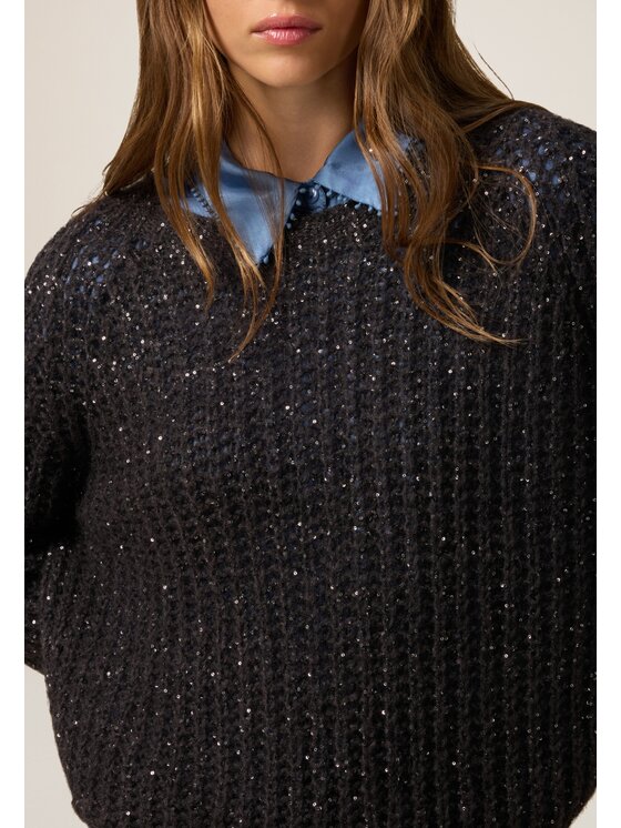 Oltre Oltre Maglione M150E002158N023 Grigio Regular Fit