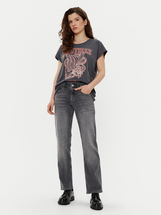 ONLY ONLY Jeans hlače Lopez 15339694 Siva Straight Fit