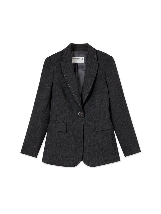 Motivi Motivi Marynarka Q163Q001210N0S3 Szary Regular Fit