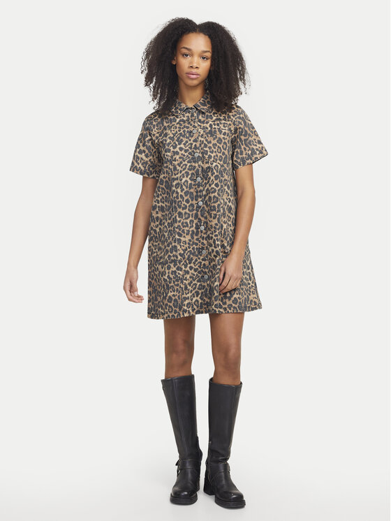 JJXX JJXX Haljina košulja Sarah 12280375 Smeđa Standard Fit