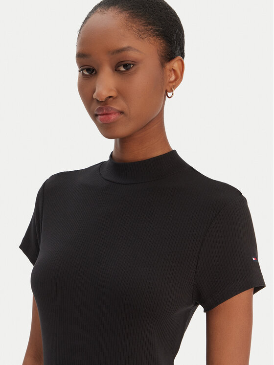 Tommy Hilfiger Tommy Hilfiger Igapäevane kleit WW0WW47860 Must Slim Fit