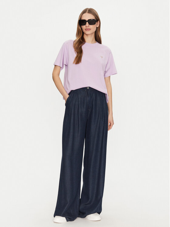 Guess Jeans Guess Jeans Тишърт W4YI05 K8HM0 Виолетов Regular Fit