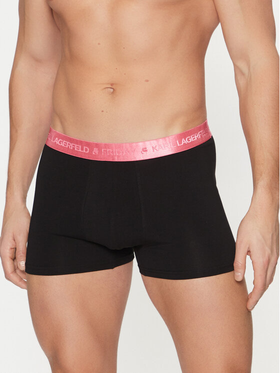 KARL LAGERFELD KARL LAGERFELD 7 db-os boxeralsó szett A1M47118 Fekete