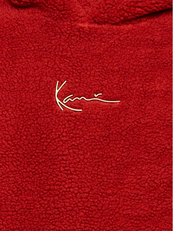 Red Karl Kani Roter Pullover Karl Kani Sweatshirt Metal Signature