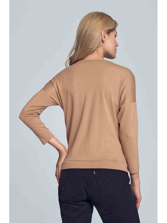 FIGL FIGLFIGL Blusa M710 Beige Regular Fit
