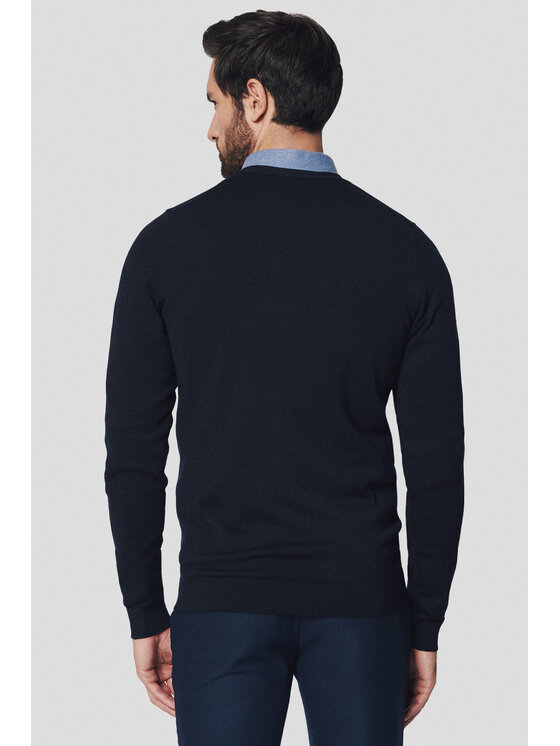 Lancerto Lancerto Kardigan Vidar SW073224000082 Granatowy Regular Fit