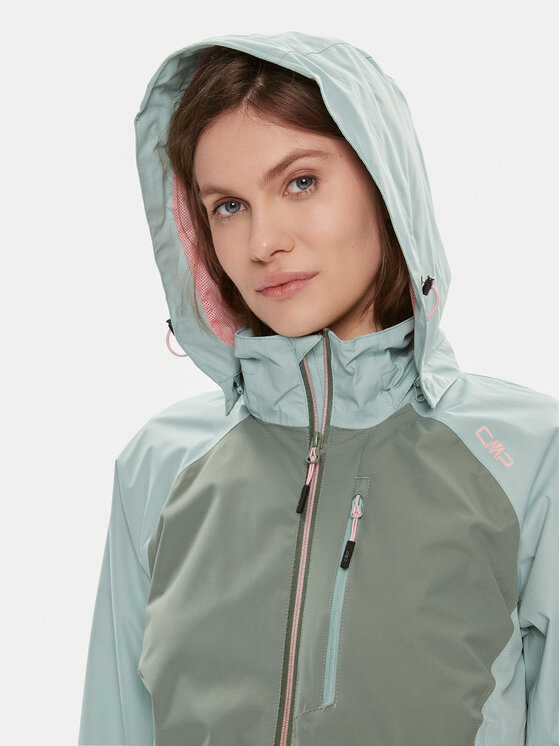 CMP CMP Vodootporna jakna 34Z5116 Zelena Regular Fit
