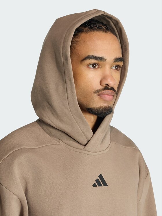 adidas adidas Bluza techniczna 167504 Beżowy Oversize