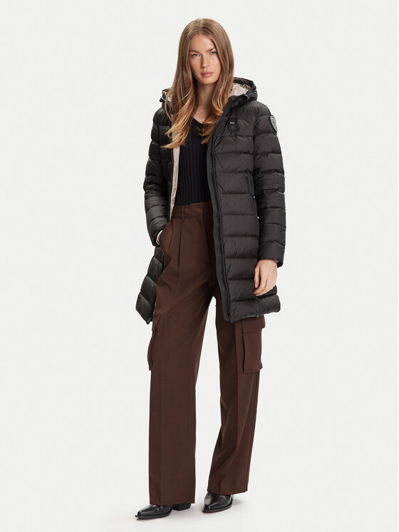 Blauer Blauer Télikabát 25WBLDK03102 Fekete Regular Fit