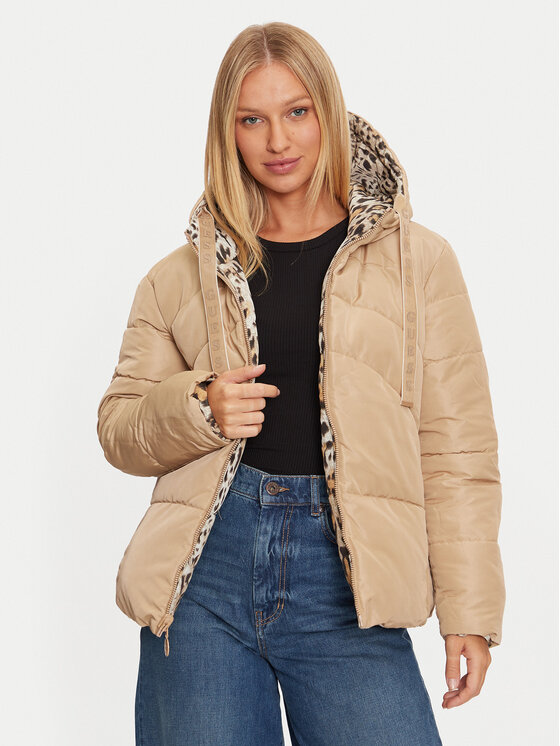 Guess Guess Pernata jakna Emelie W4BL38 WGK12 Bež Regular Fit