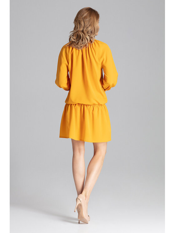 FIGL FIGL Φόρεμα M661 Κίτρινο Regular Fit