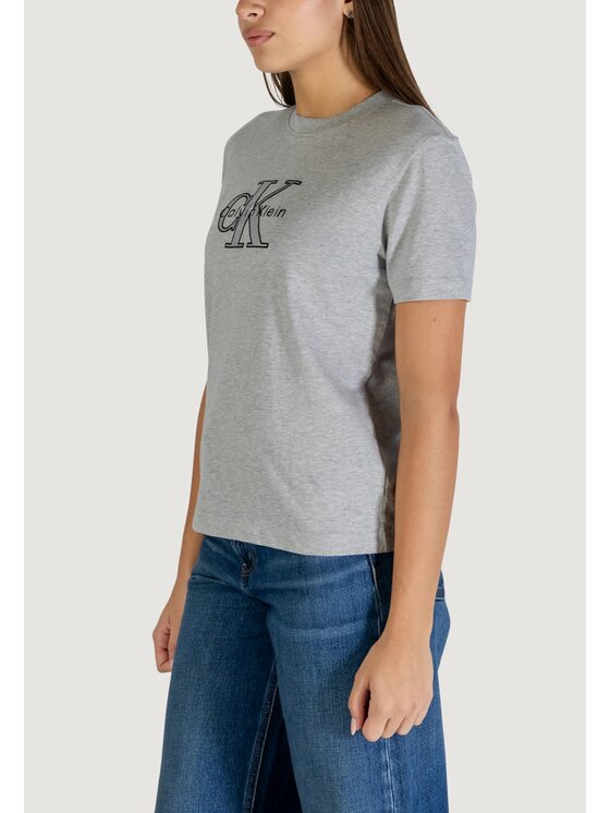 Calvin Klein Jeans Calvin Klein Jeans T-shirt LV047E819G Grigio Casual Fit