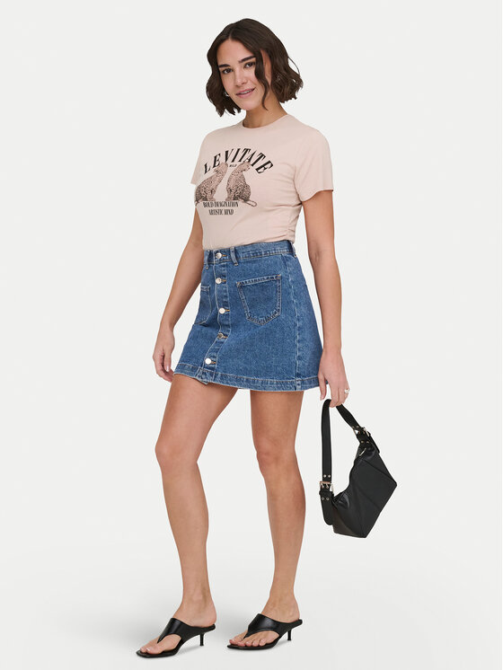 ONLY ONLY Тишърт Lucy 15346760 Розов Regular Fit