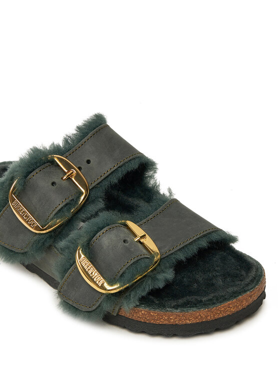Birkenstock Birkenstock Papucs Arizona Bb Shearling Leoi 1028070 Zöld