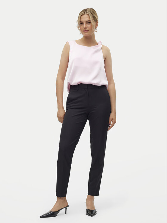 Vero Moda Vero Moda Chino hlače Fenya 10313834 Črna Tapered Fit