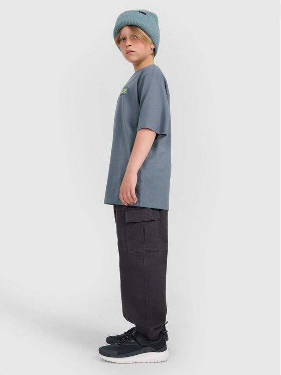4F 4F T-Shirt 4FJRAW25TTSHM3166-46S Πράσινο Oversize