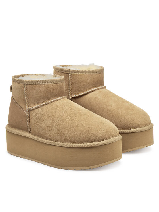 EMU Australia EMU Australia Śniegowce Stinger Micro Flatform W13082 Beżowy