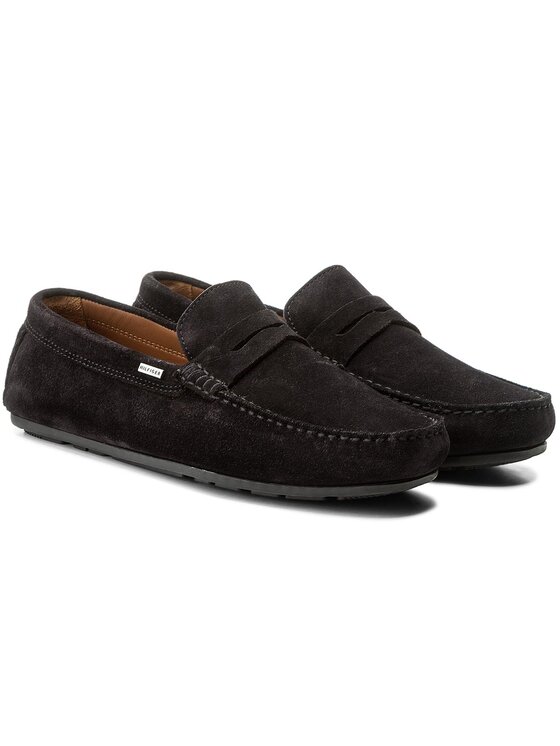 Tommy Hilfiger Mokassins Classic Suede Penny Loafer FM0FM01168 Dunkelblau Modivo