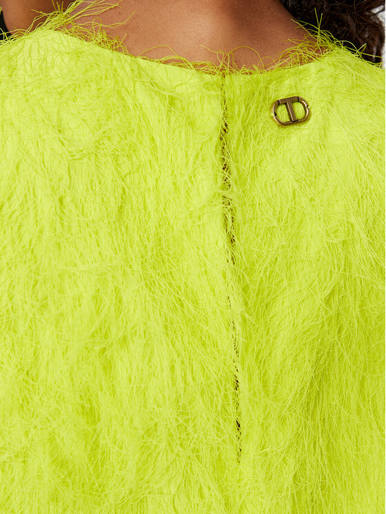 TWINSET TWINSET Cocktail obleka 241TP2431 Rumena Regular Fit