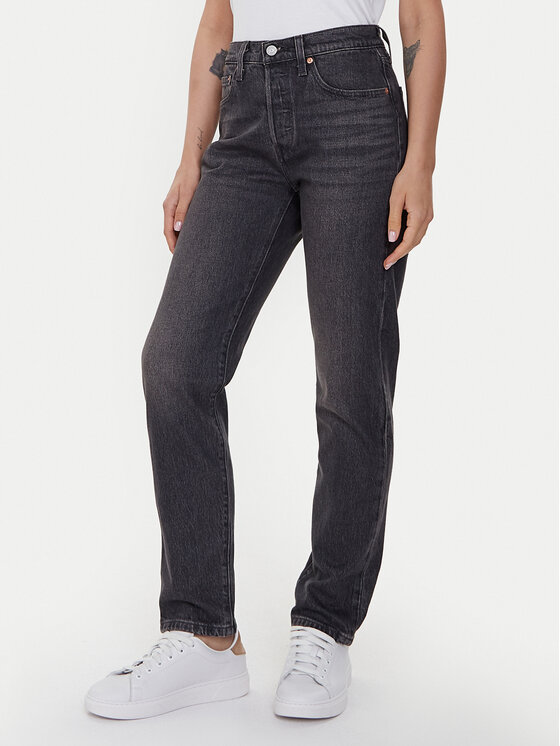 Levi's® Levi's® Blugi 501® 36200-0304 Negru Cropped Fit