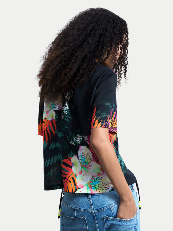 Desigual Desigual Marškiniai Daikiri 26SWCW36 Juoda Regular Fit