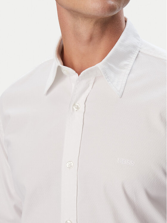 BOSS BOSS Košeľa Relegant 6 M 50569606 Biela Regular Fit