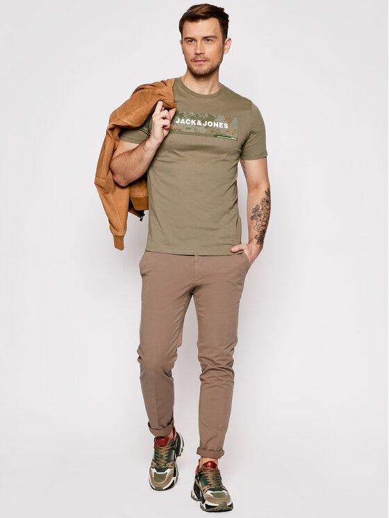 T-shirt Campa 12188029 Verde Slim Fit