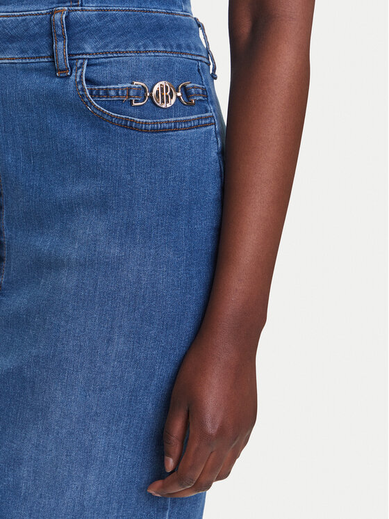 Fracomina Fracomina Дънкова рокля FP25SD4001D46402 Син Slim Fit
