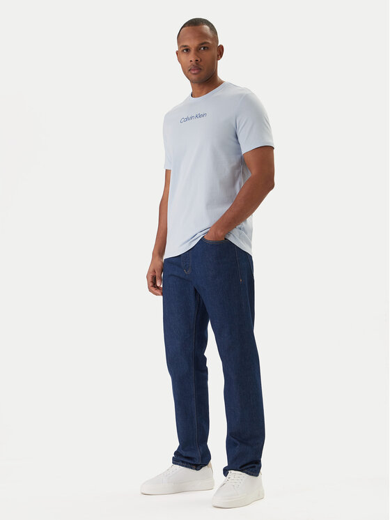 Calvin Klein Calvin Klein Tričko Logo 30s LV04LD230G Modrá Regular Fit