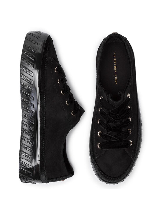 Tommy hilfiger store velvet sneakers
