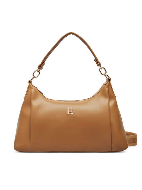 Tommy Hilfiger Tommy Hilfiger Kabelka Th Essential Shoulder Bag AW0AW18373 Hnedá