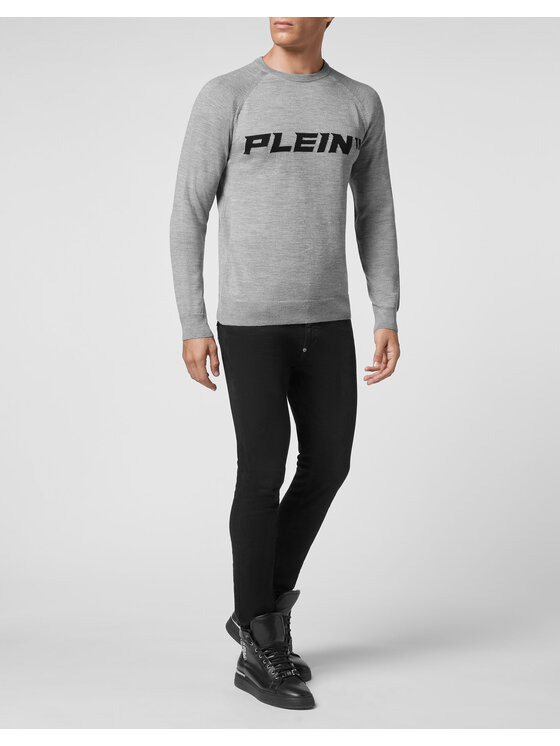 PHILIPP PLEIN PHILIPP PLEIN S dlouhým rukávem 2751 Šedá Regular Fit