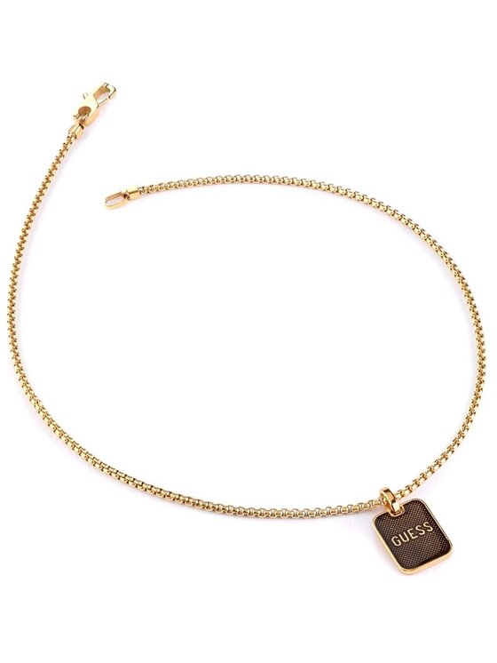 Guess Guess Naszyjnik JUMN03212JW-YGBK Złoty