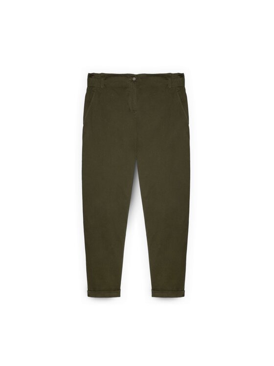 Fiorella Rubino Fiorella Rubino Pantaloni di tessuto P701T005113N035 Verde Regular Fit