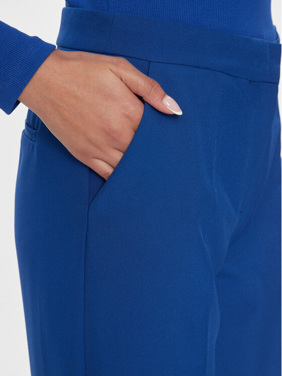 Vila Vila Kalhoty z materiálu Viriley 14092209 Modrá Straight Fit