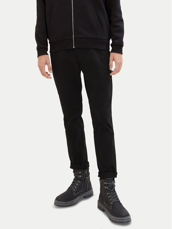 Tom Tailor Denim Chino nohavice 1008253 Čierna Slim Fit
